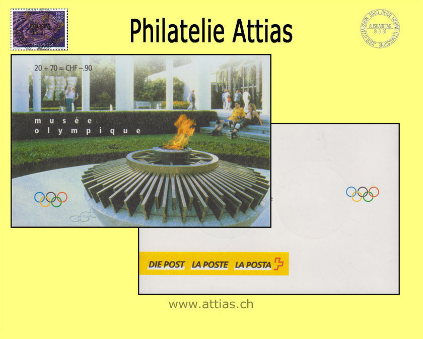 CH 2000 MH Olympic Museum IOC (0-M1) MNH