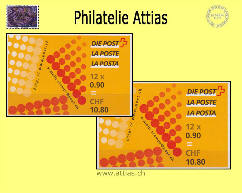 CH 2001 MH A-Post (0-105) ET-Stempel