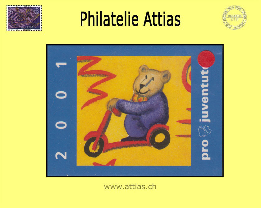 CH 2001 MH Pro Juventute (J-50) ET-Stempel Kinderbücher