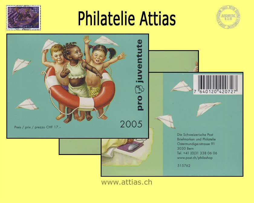 CH 2005 MH Pro Juventute (J-54) ET-Stempel Kinderrechte