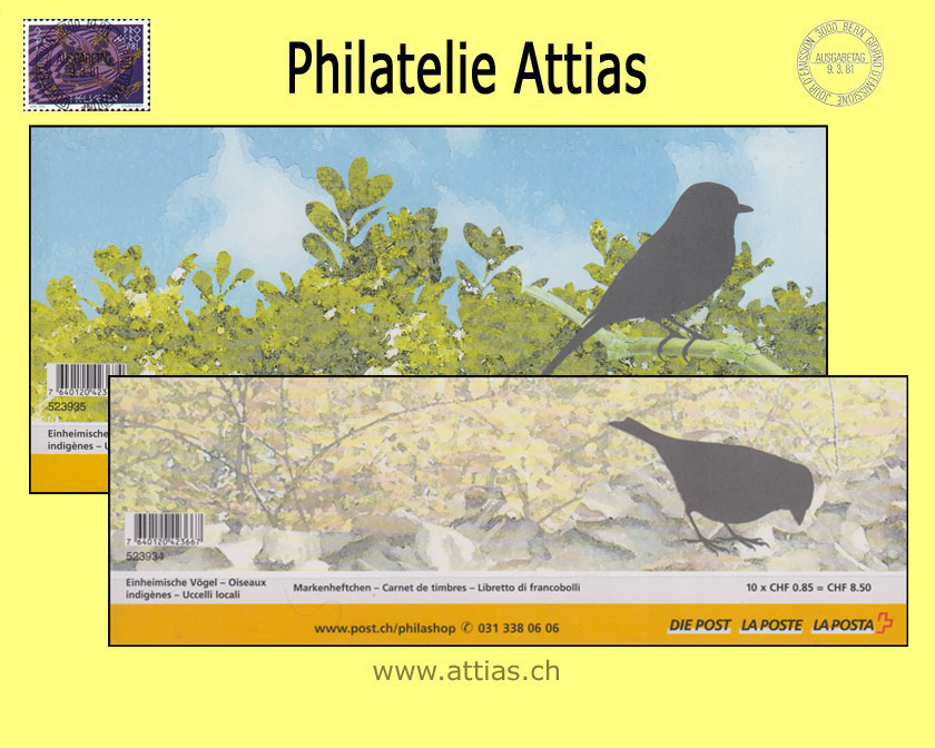 CH 2007 MH Einheimische Vögel (0-120+0-121) Postfrisch