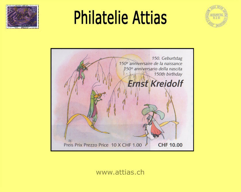 CH 2013 MH Ernst Kreidolf (0-131) MNH