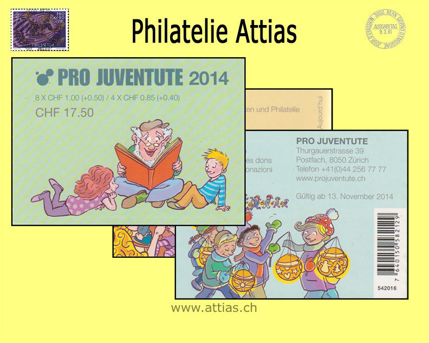 CH 2014 MH Pro Juventute (J-63) Postfrisch Familienrituale