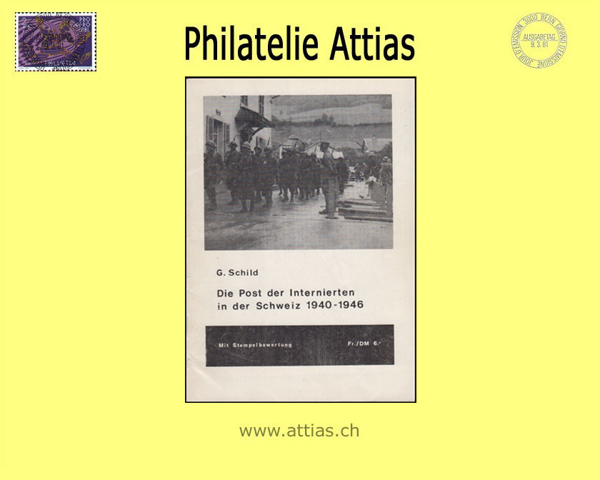 Literatur Schild: Die Post der Internierten in der Schweiz 1940-1946