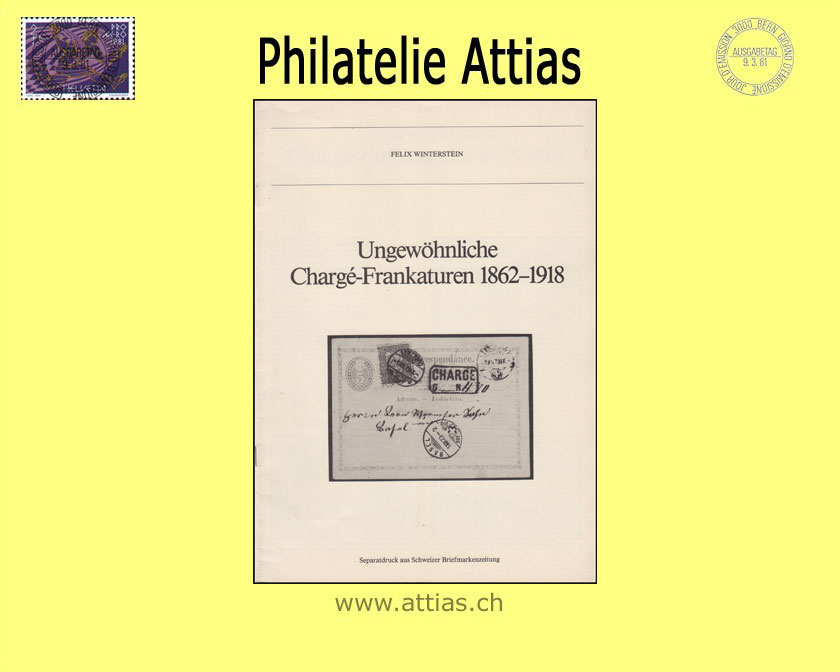Literatur Winterstein: Ungewöhnliche Chargé-Frankaturen 1862-1918