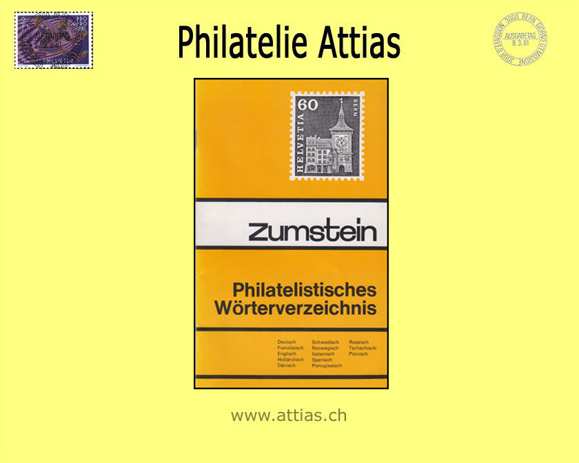 Literatur Zumstein: Philatelistisches Wörterverzeichnis