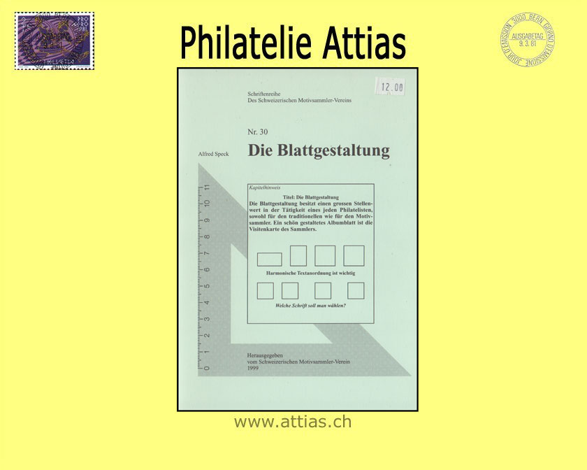 Literatur Speck: Die Blattgestaltung (1999)