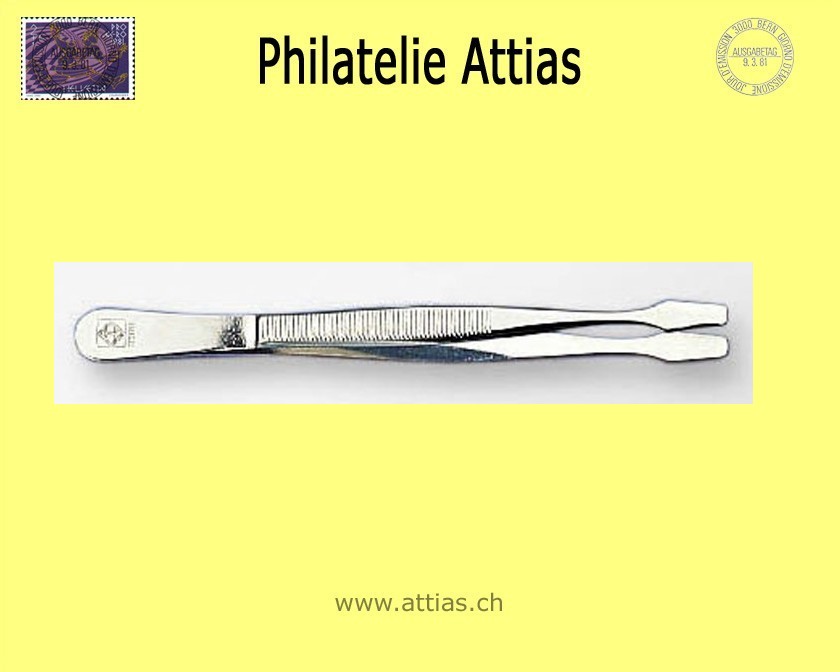 LT PI32.. Briefmarken-Pinzette, 12 cm mit Etui