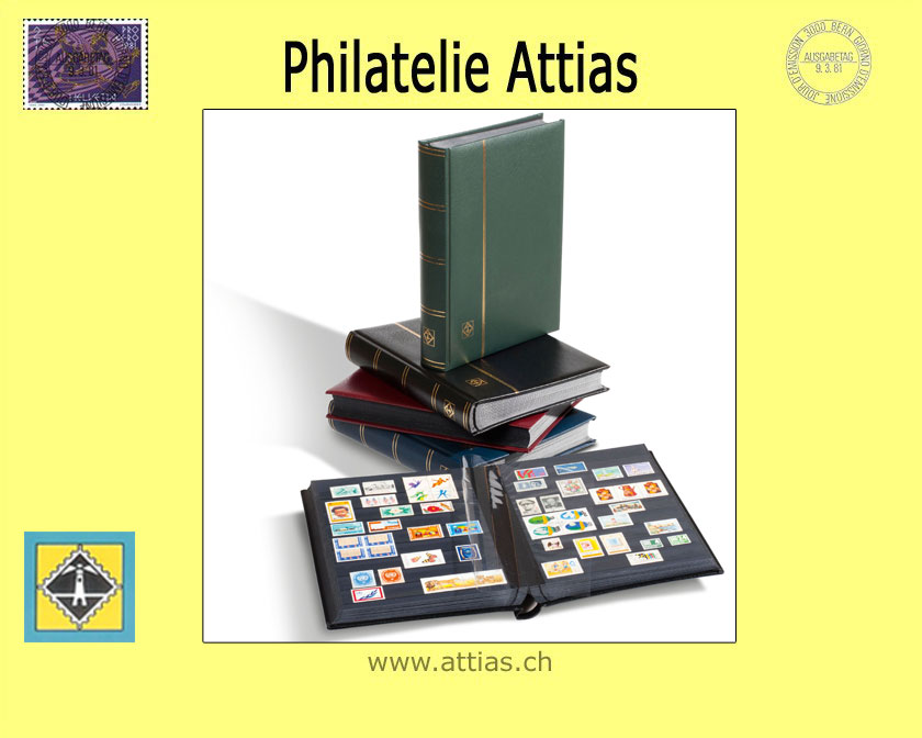 LT PREMIUM S32 SET Leder-Einsteckalbum 32 Seiten inkl. Kassette schwarz