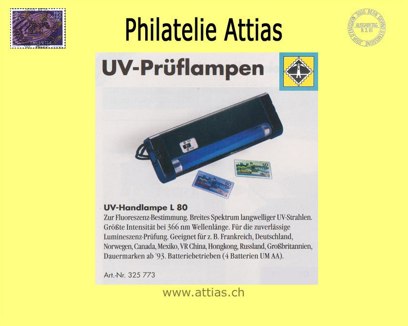 LT L80 Ultraviolett lamp portable - Classic - for fluorescence determination!