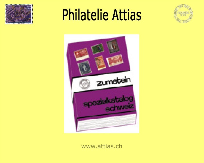 Spezialkatalog Zumstein 2000 CH Band 1 - gebraucht